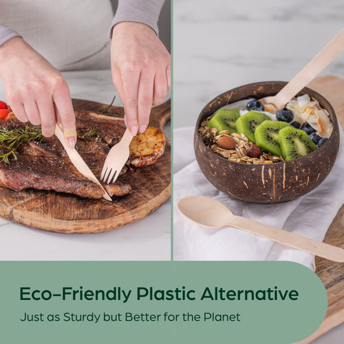 Eco-friendly wooden utensils