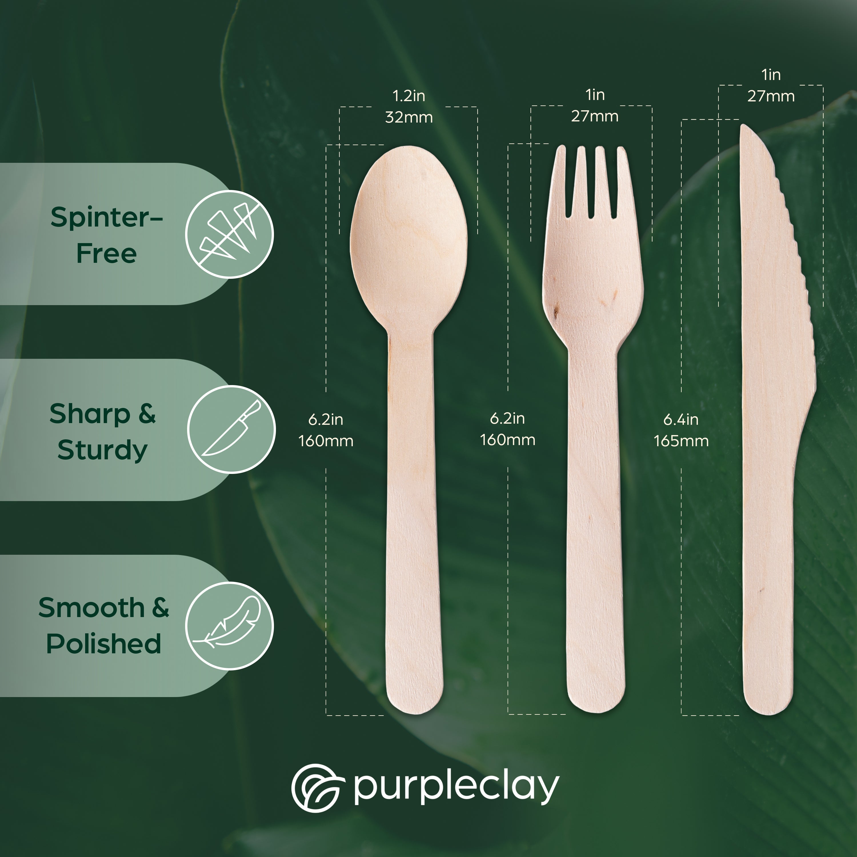 Splinter free, sharp & sturdy, smooth & polished
