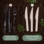 Plastic utensils vs. Wooden utensils