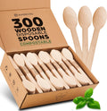 Disposable Wooden Spoons - 300 PCS